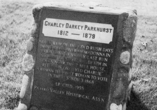 Charley Darkey Pankhurst, Charlotte Pankhurst, One-eyed Charley, Charley El Tuerto, Diligencias
