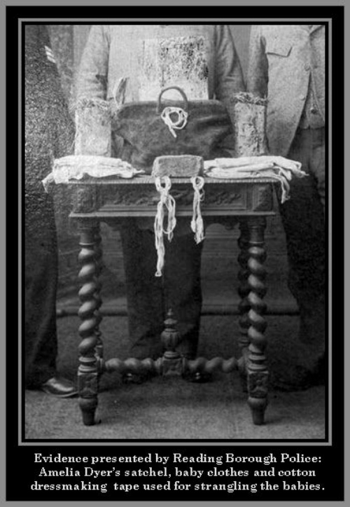 Pruebas, evidencias, juicio, Amelia Dyer, serial Killer, Inglaterra, asesina, bebés