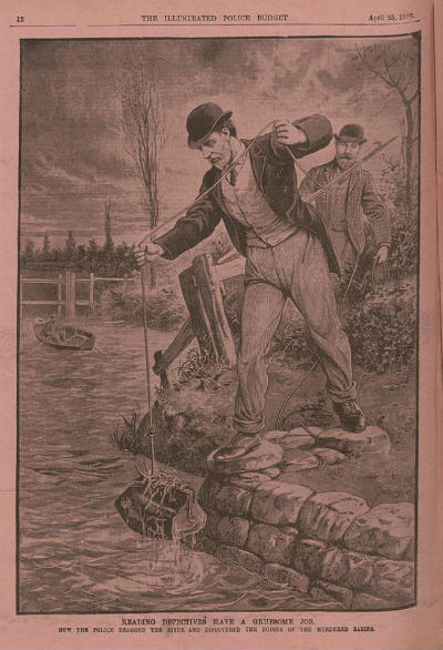 policía, inglaterra victoria, río, bebés, cadáver, Amelia Dyer, Dyer, cinta blanca